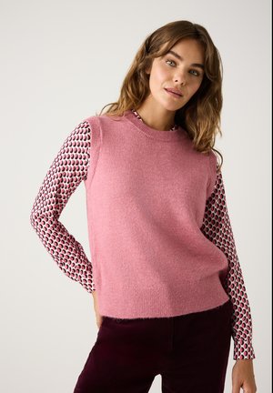 SOFTER RUNDHALS - Trui - berry rose