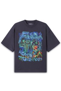 UNISEX - Nyomott mintás póló - vintage black