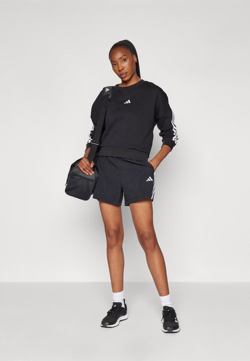 adidas Essentials 3-Stripes French Terry Sweatshirt 'Black White' (Women's) — foto 2