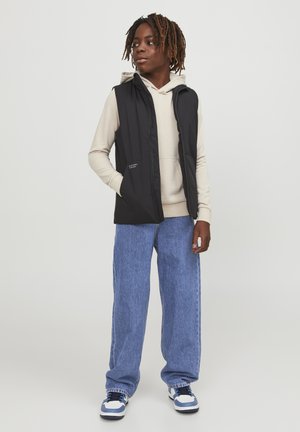 JACK & JONES Junior Jeans Baggy Jjialex Jjoriginal MF 910, Vestibilità Ampia 100% Cotone, Blu Denim Per Ragazzo