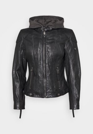 Leren jas - black