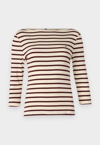 NEW CODY SLIM BOAT - Maglietta a manica lunga - fine calico/deep rouge