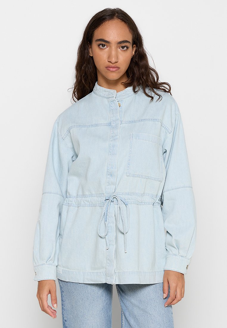 closed Overhemdblouse lichtblauw