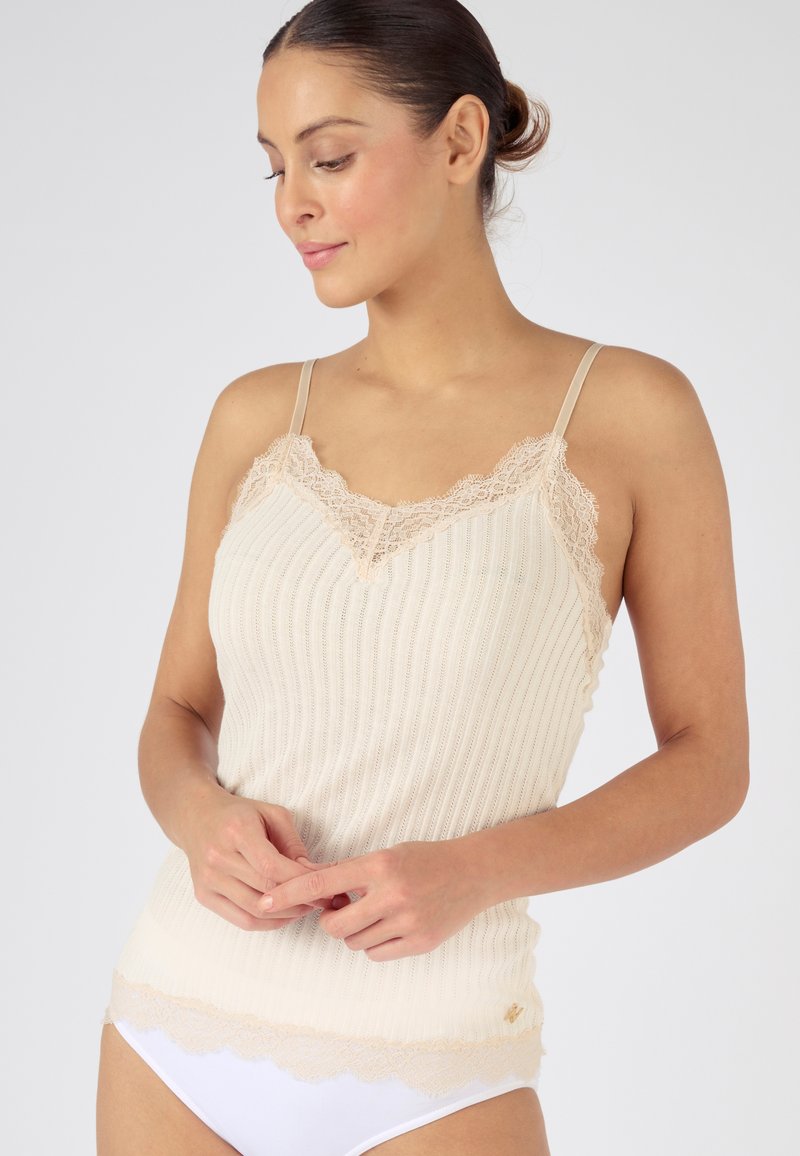 Damart CARACO POINTELLE - Maglietta intima - marron