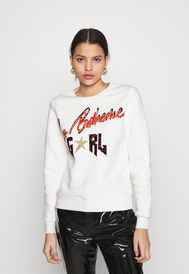LA BOHEME GIRL BASIC - Sweater - white
