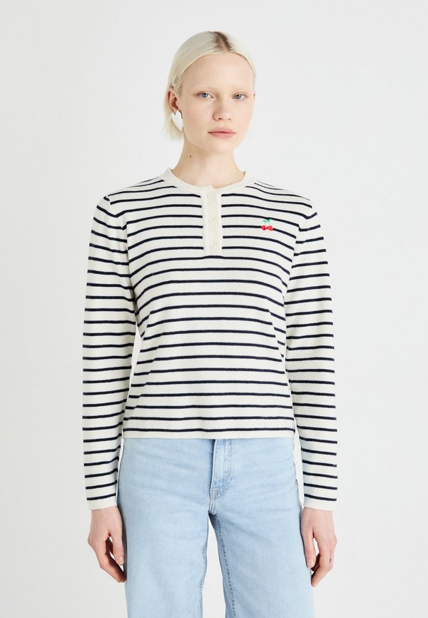 PCSENNA HALF PLACKET - Strickpullover