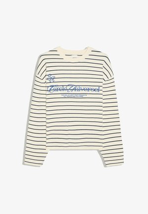 Bershka, EMBROIDERED ROUND NECK - SWEATER - Sweatshirt - beige