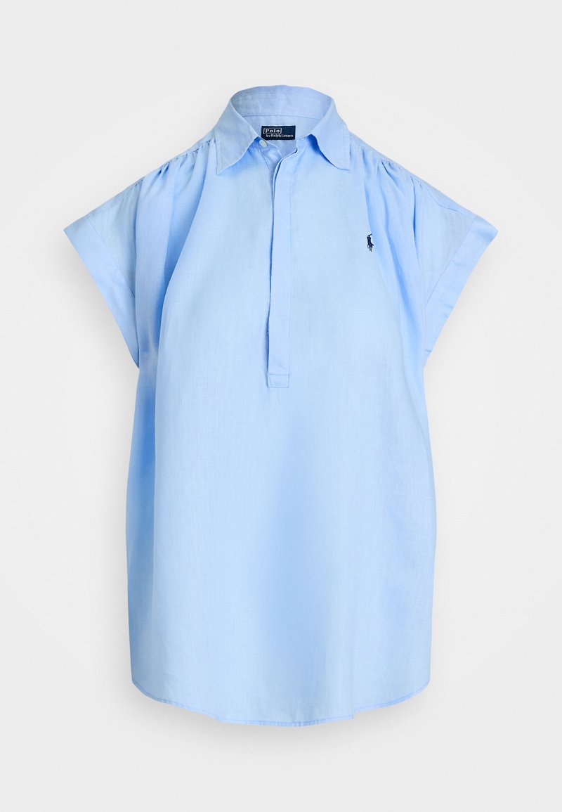 Polo Ralph Lauren LINEN POPOVER SHIRT - Bluse - baby blue