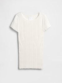 GAPSTUDIO RIB T-SHIRT - Βασικό μπλουζάκι - new off white
