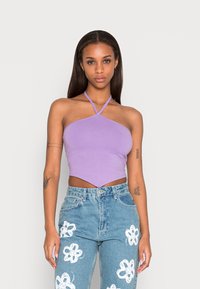 Hollister Co. BARE POINT HALTER - Top - chalk violet