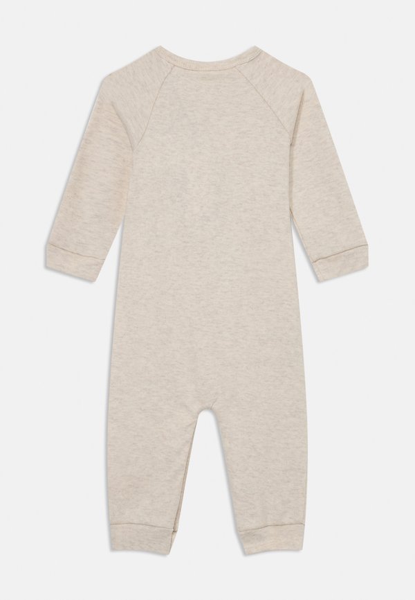 BABY INTERLOCK OVERALL UNISEX - Sleep suit - light oatmeal3