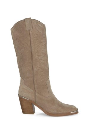 Bottes à talons hauts - marrón jaspeado