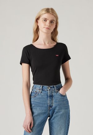 CREWNECK TEE 2 PACK  - T-shirts basic - white/mineral black