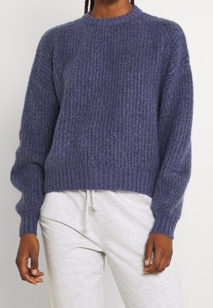 Strickpullover - blue-grey