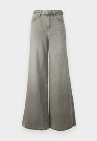VMANNET WIDE BELT - Wide Leg - medium grey denim