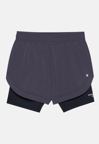 MID RISE RUNNING SHORTS WITH DOUBLE LAYER - Urheilushortsit - dark grey