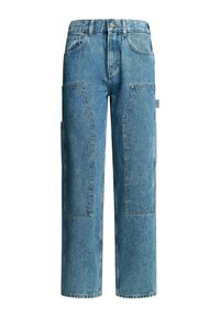 Straight leg jeans - rbr light blue rigid denim