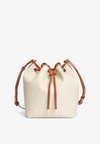 TH MONOPLAY CROSSBODY DRAWSTRING BUCKET BAG - Handbag - beige