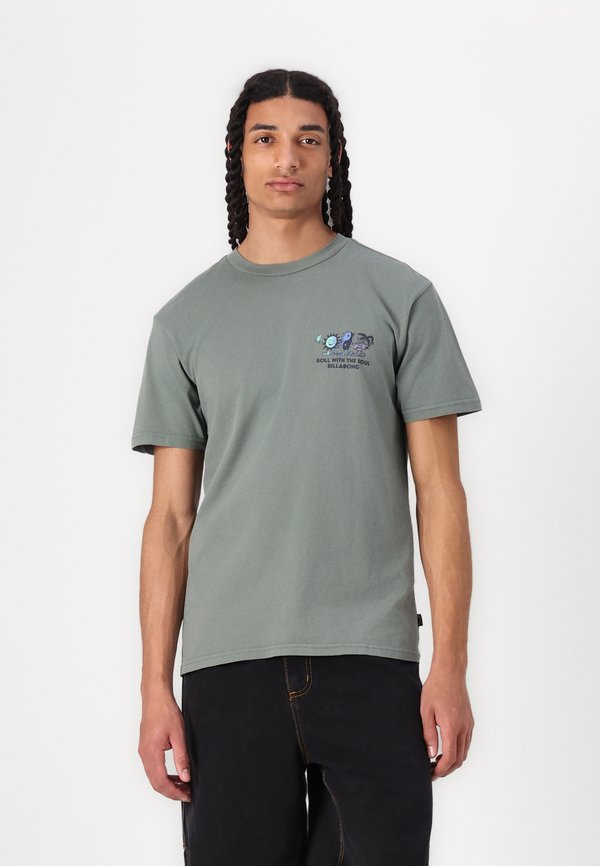 ROLL PREMIUM UNISEX - Print T-shirt - dark slate4