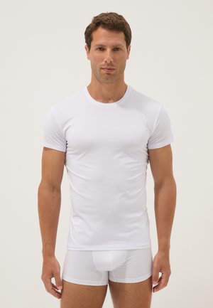 OVS, 2-PACK OF WHITE STRETCH T-SHIRTS - Unterhemd/-shirt - optical white