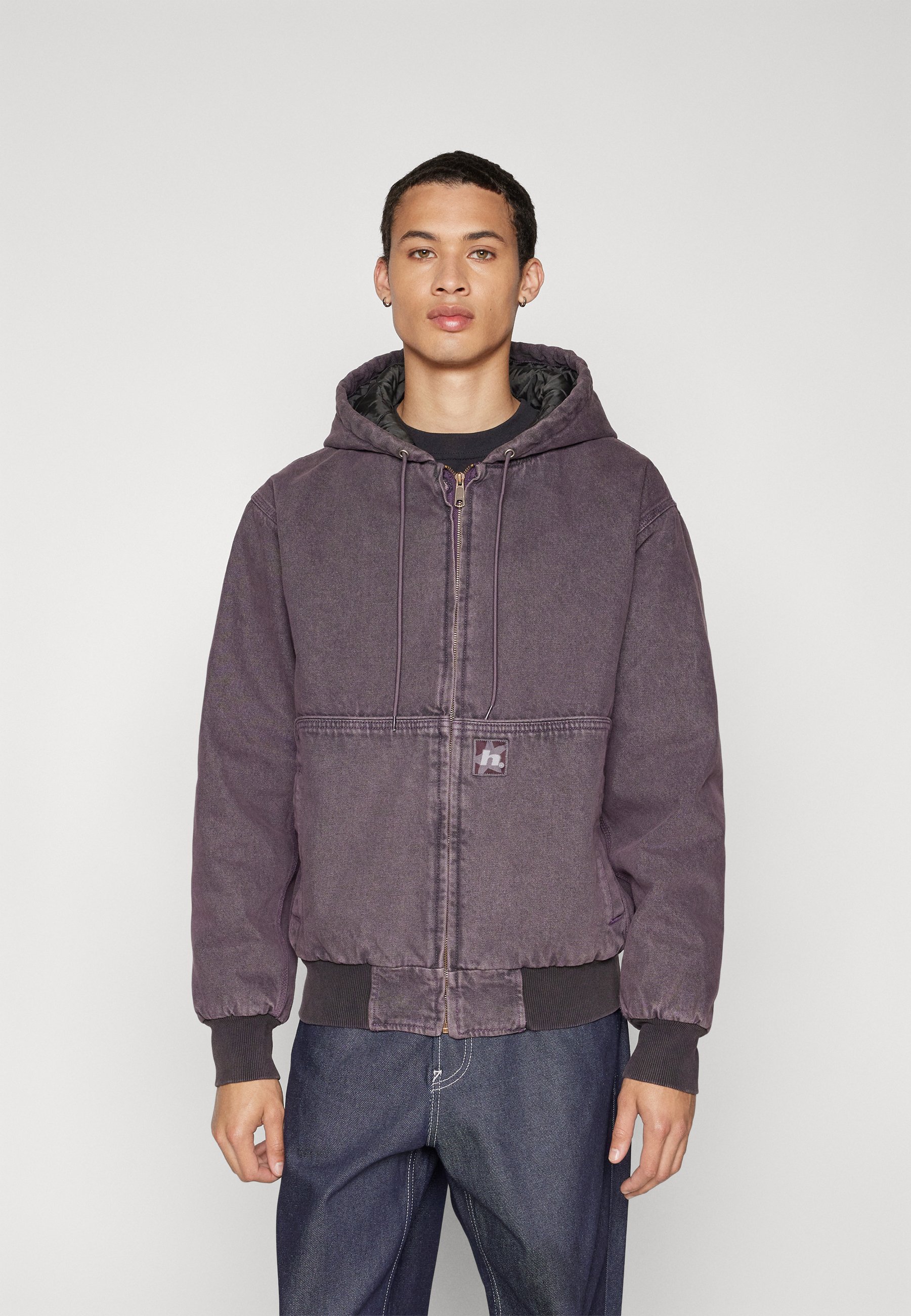 HUF BOULDER WORK JACKET UNISEX - Denim jacket - raisin/dark purple 