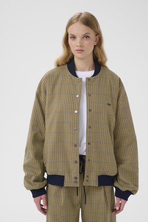 CHICCA - Bomber Jacket - corn/brown/blue