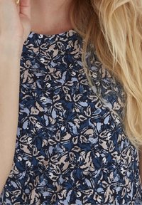 Fransa Print T-shirt - dark blue