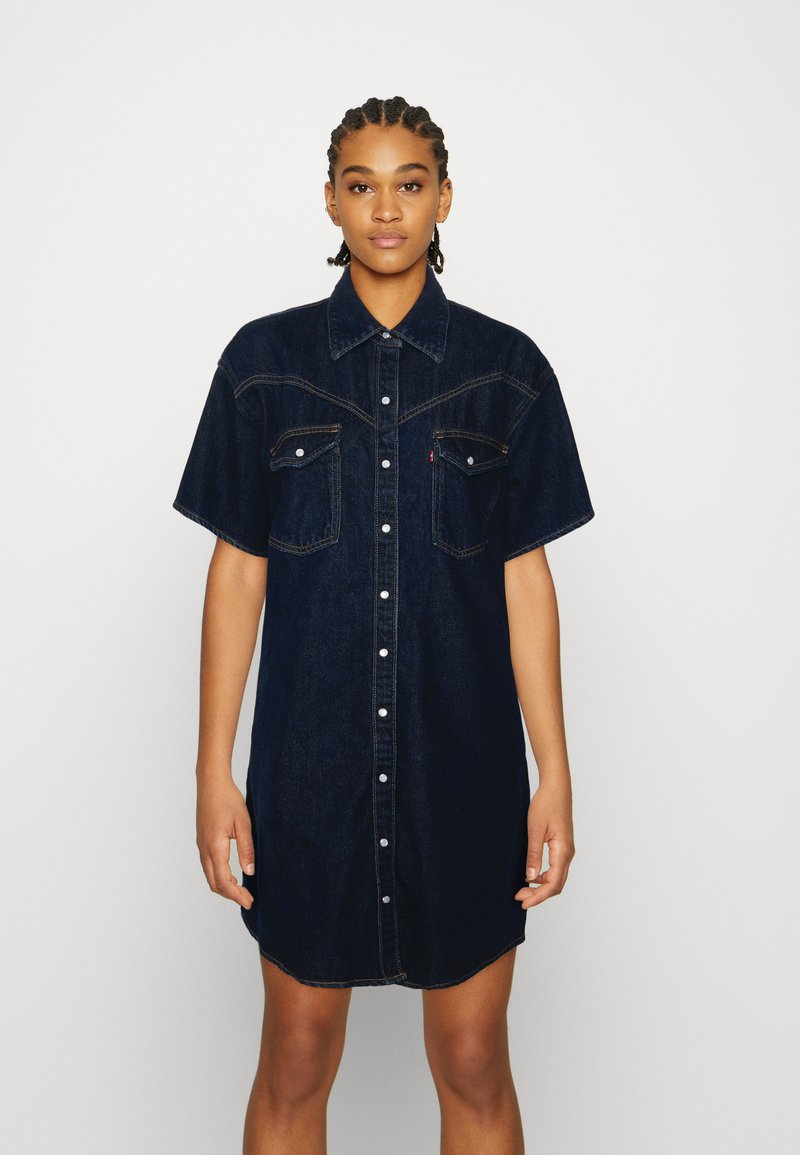 Levi's® ELOWEN WESTERN DRESS Denim dress very clean/blue denim