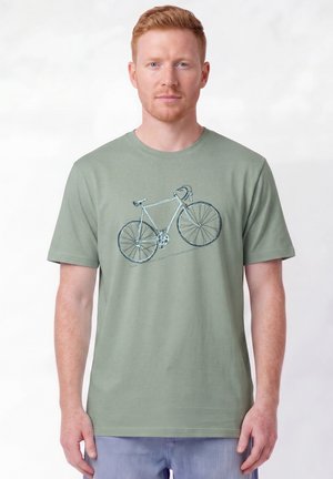 watapparel, PENCIL BIKE UNISEX - T-Shirt print - aloe