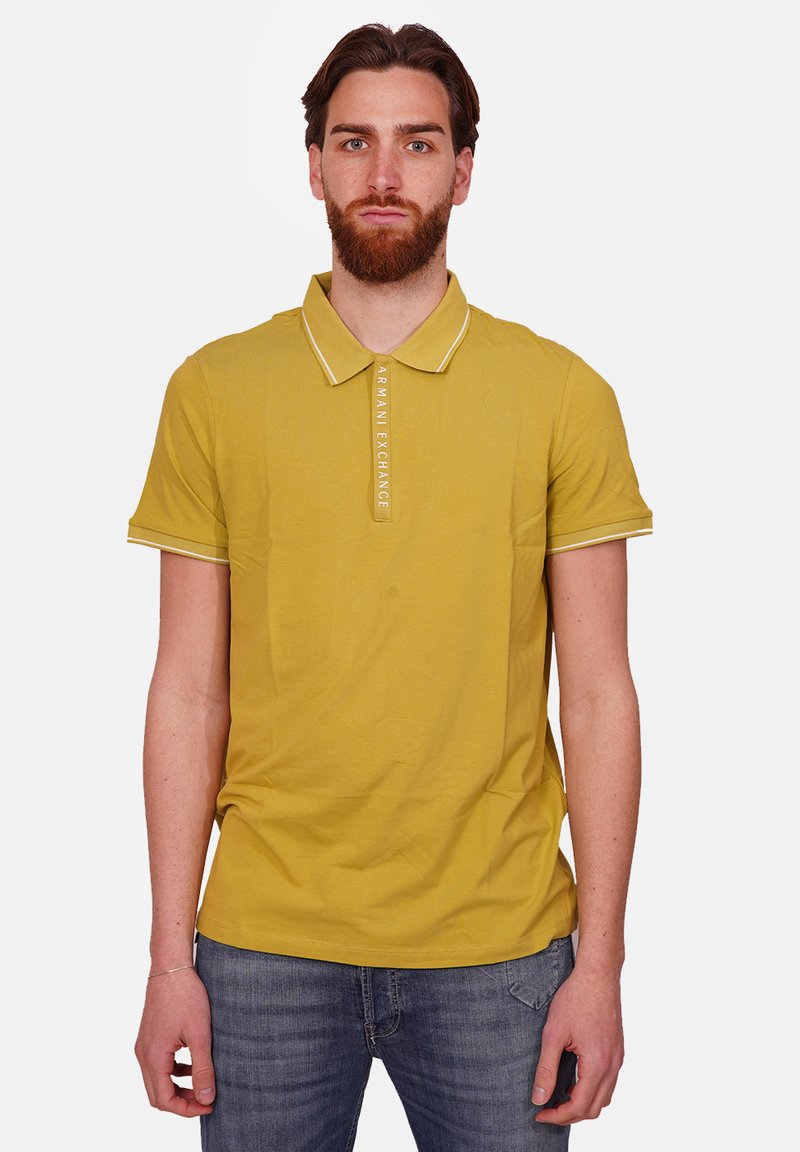 Armani Exchange CON ZIP ARMANI EXCHANGE Polo shirt mustard yellow