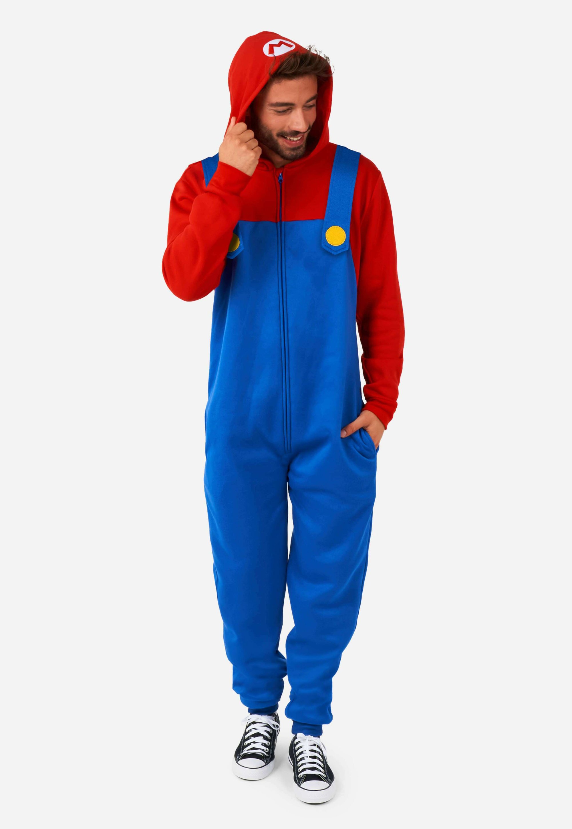 Jumpsuit Onesie Without Hood OppoSuits ONESIE Jumpsuit Mario/red