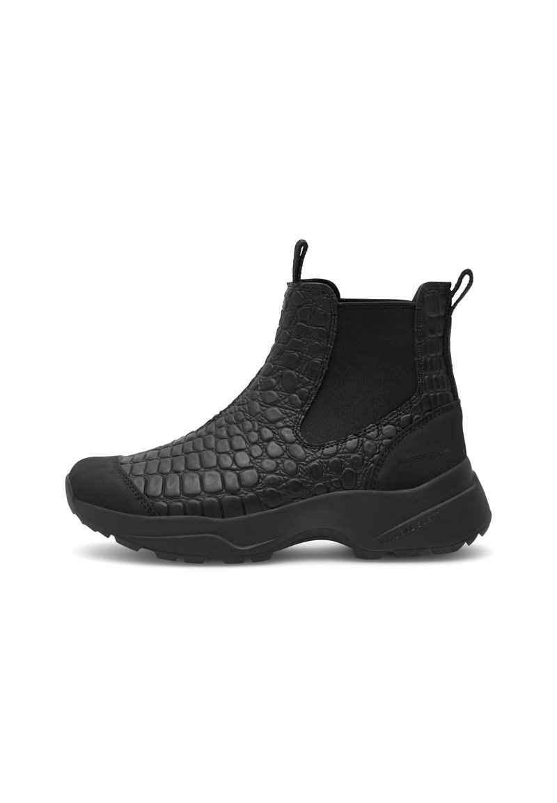 Woden Botines con plataforma - black