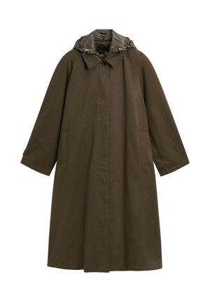 Massimo Dutti, REMOVABLE HOOD TRENCH COAT - Trenchcoat - khaki