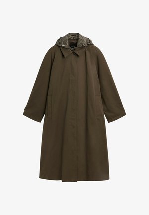 Massimo Dutti, REMOVABLE HOOD TRENCH COAT - Trenchcoat - khaki