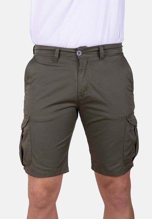 Amaro Jeans, BERMUDA CARGO KAKI DE GABARDINA FINA ACABADO CASUAL - Pantalones cargo - khaki