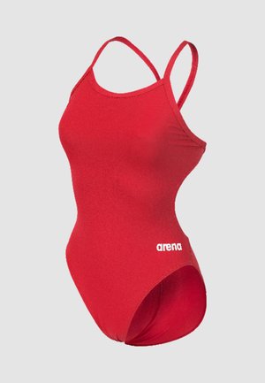 Arena, W ARENA SNAKESKIN SWIMSUIT CHALLENGEBACK - Badedragt - red-white