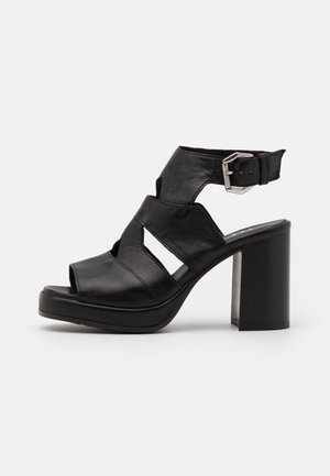 MJUS Sandales à talons hauts - black