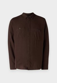 BRUSHED UTILITY - Ametlik pluus - dark brown