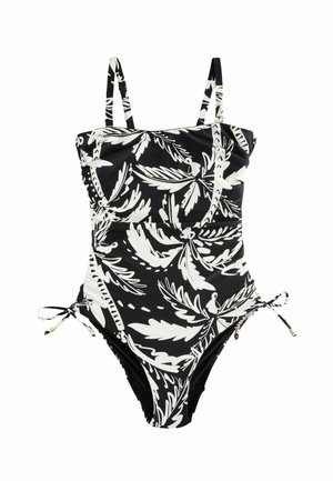 WIRED BANDEAU TUMMY CONTROL - Plavky - black cream palm