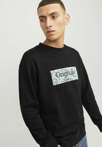 Jack & Jones MIT RUNDHALS GEDRUCKT  - Sweatshirt - black