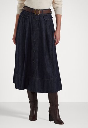 GILCHRIST - A-lijn rok - dark rinse wash
