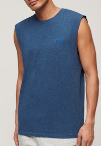 Superdry & Co ESSENTIAL LOGO - Top - bright blue grit