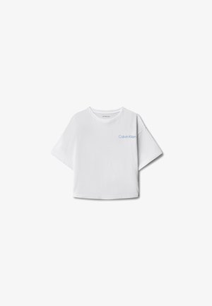 Calvin Klein Jeans, SEASONAL INTEREST TEE SS - Тениска с щампа - bright white