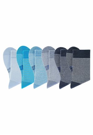 6 PACK - Socks - marine hellblau ecru jeans ecru türkis ecru hellblau ecru