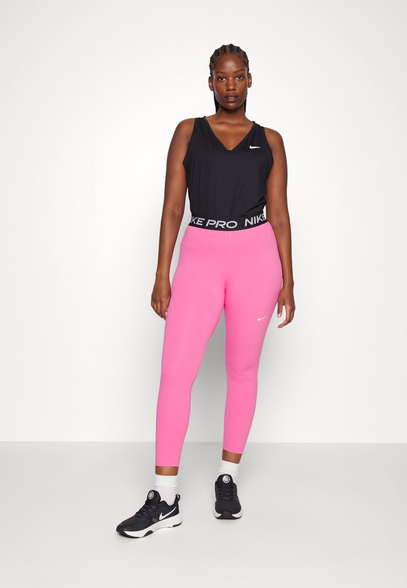 Nike Performance PLUS SIZE - Leggings - pinksicle/black/(white)/white -  Zalando.de