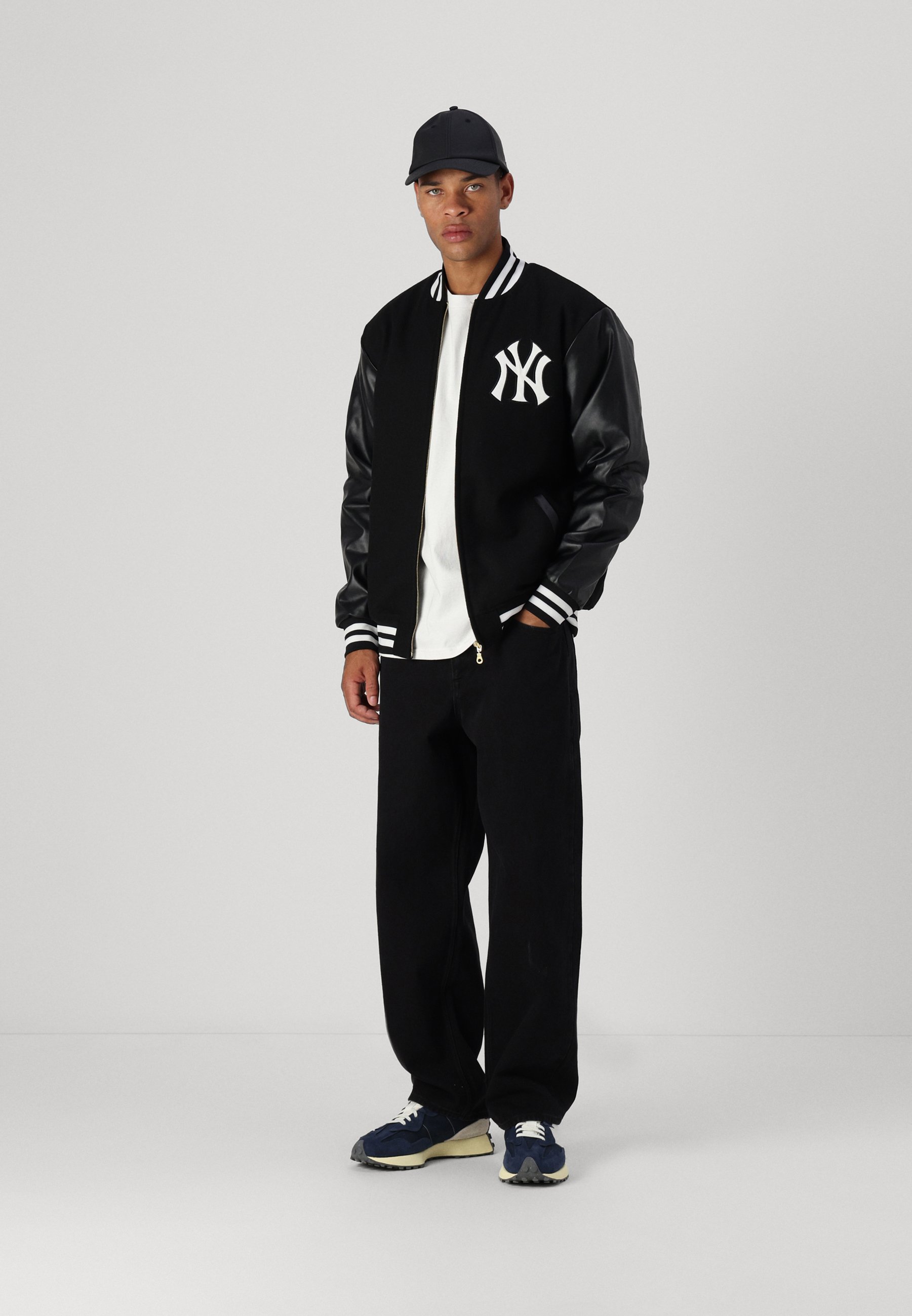 47 NEW YORK YANKEES JACKET - Blouson Bomber - jet black/noir
