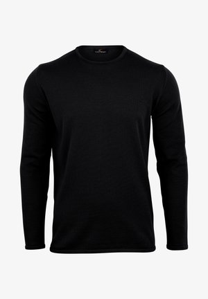 Clark Crown BASIC CREW NECK - Jumper - schwarz