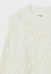 Calliope CON LAVORAZIONE A ROMBI - Maglione - bianco
