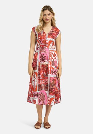 MILANO ITALY, MILANO ITALY ÄRMELLOSES MIDIKLEID MIT ALL OVER PRINT - Freizeitkleid - pink