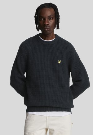 Lyle & Scott WAFFLE - Pullover - jet black